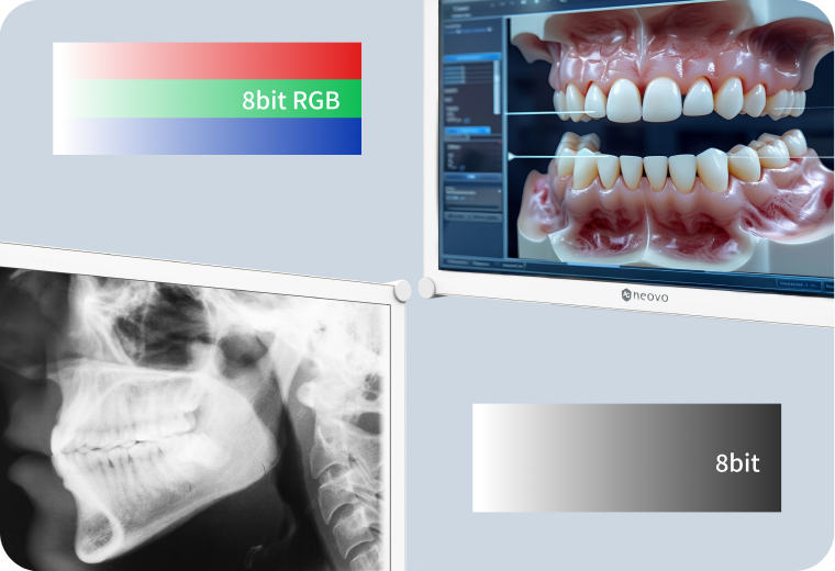 Dental monitor_True 8-Bit Colour Depth