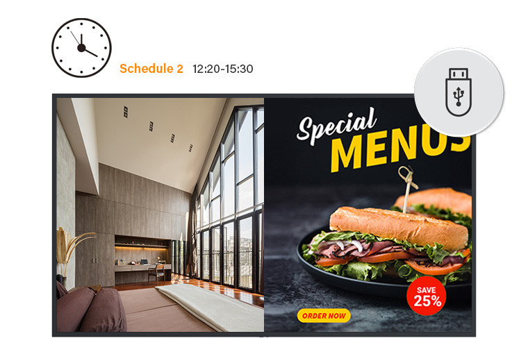 All-in-One Digital Signage Display_ Advanced Content Scheduling-2