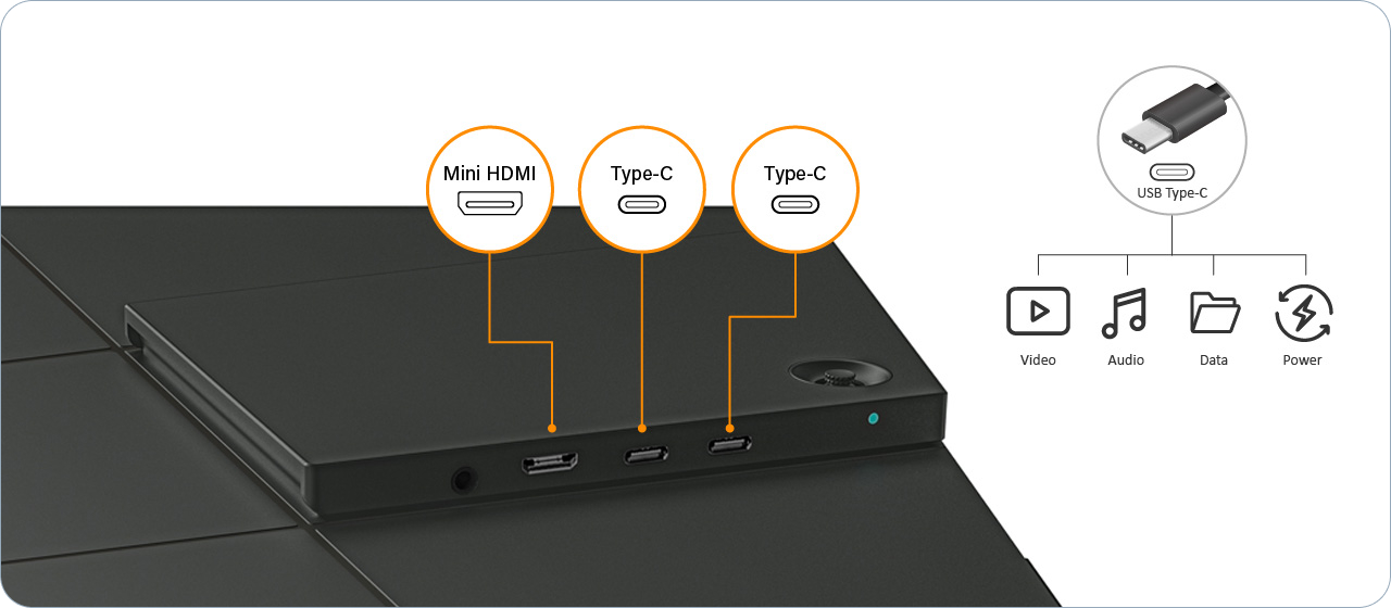 AG Neovo N1651 OLED portable monitor integrates dual USB-C and mini-HDMI