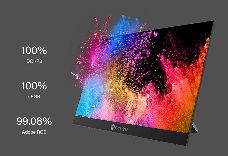 AG Neovo N1651 OLED portable monitor delivers wide range colors